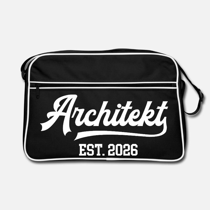 Architekt 2026 Architektur Studium Architekten Retro Tasche