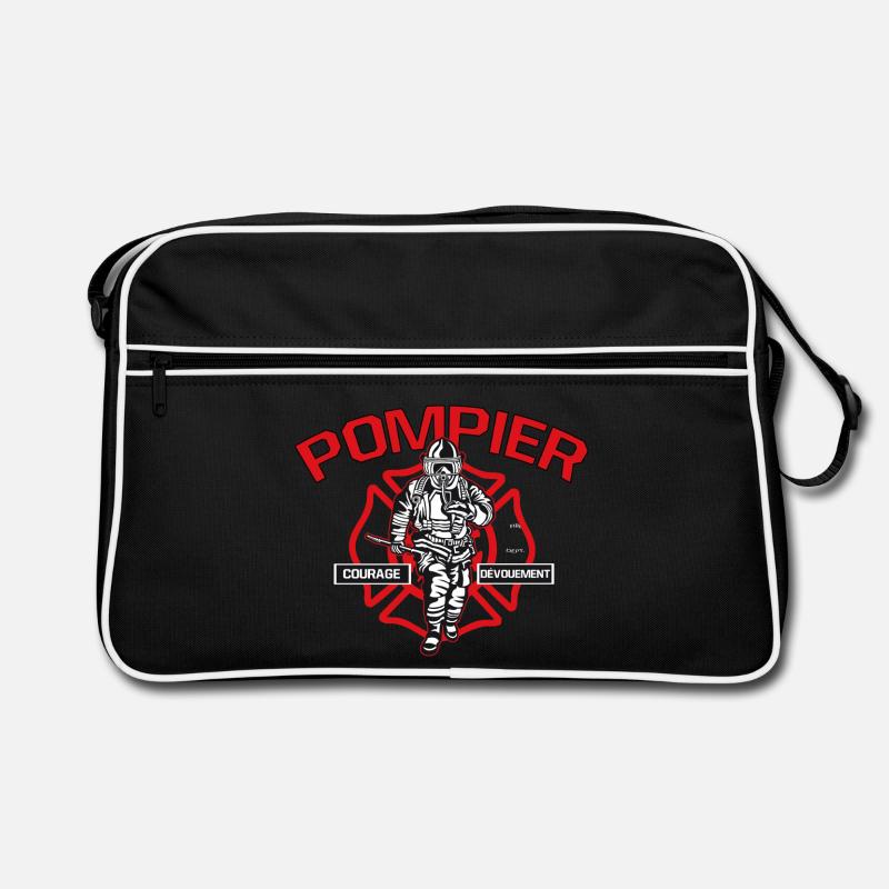 FIREFIGHTER courage dedication Retro Bag