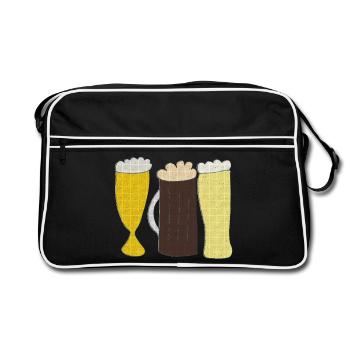 Beers - Retro Bag - black/white - Front