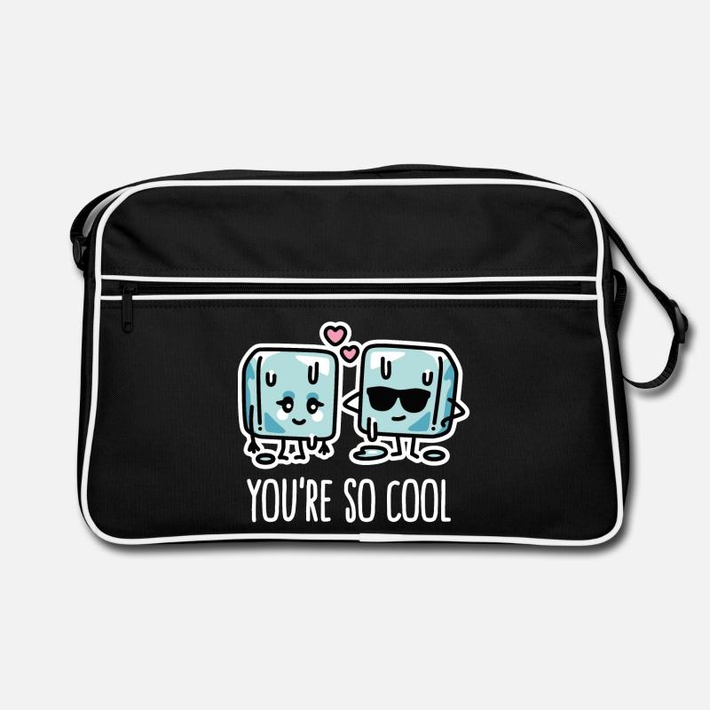 Funny heat wave, cool ice cubes You're so cool Retro Bag