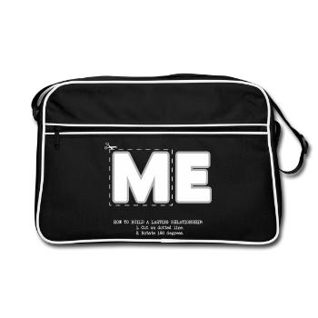 Moi (sombre) - Sac Retro - noir/blanc - Devant