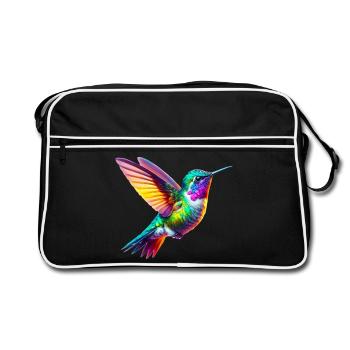 Hummingbird - Retro Bag - black/white - Front