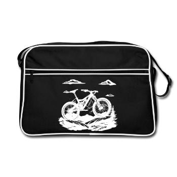 Amateurs de VTT - Sac Retro - noir/blanc - Devant
