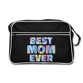 Best mom in the world - Retro Bag - black/white - Front