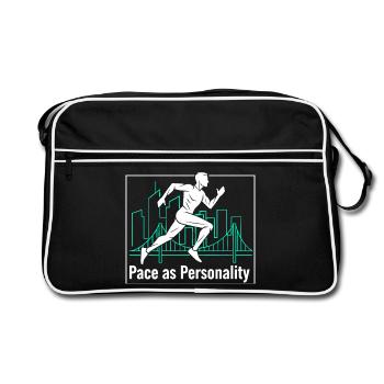 Pace as Personality - Retro Bag - black/white - Front