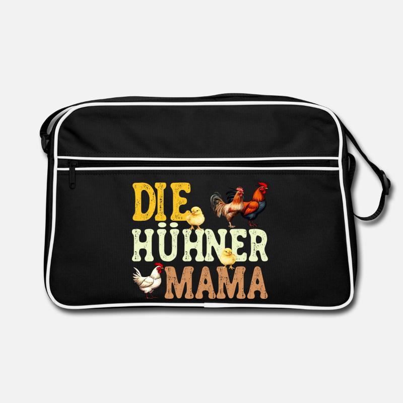 Die Hühner Mama Muttertag Mutterschaft Mama Retro Tasche