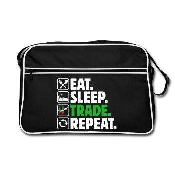 Trading Boursier Crypto Trader Boursier - Sac Retro - noir/blanc - Devant