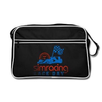 Journée de course de simulation - Sac Retro - noir/blanc - Devant