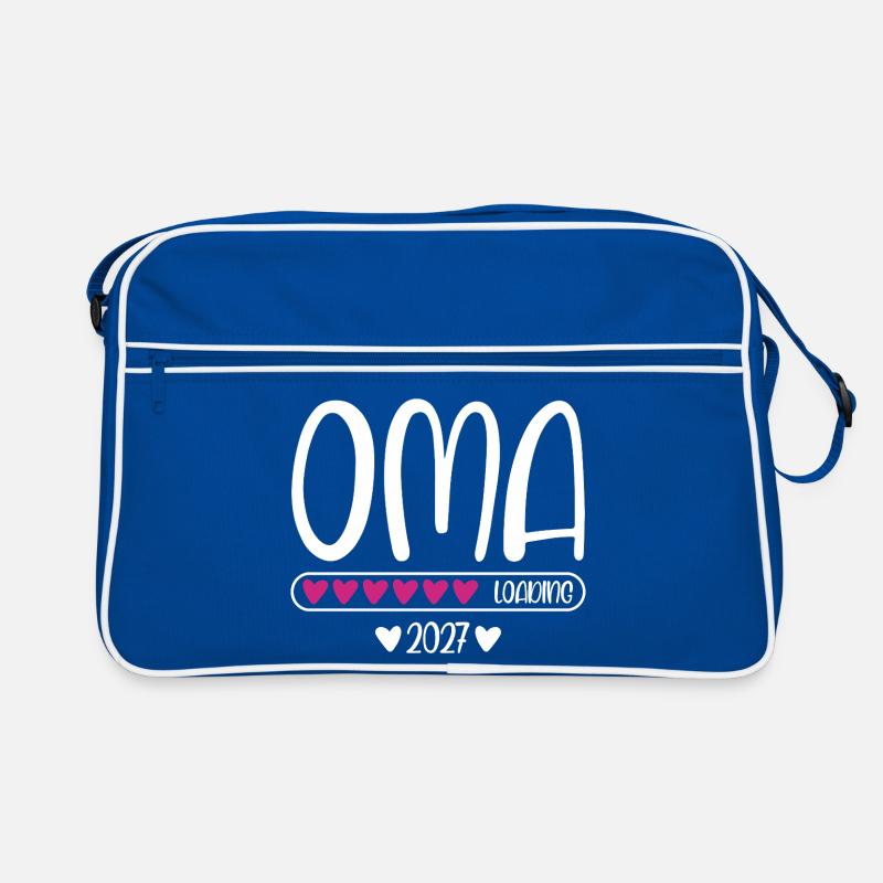 Oma 2027 loading Herzchen Ladebalken Retro Tasche
