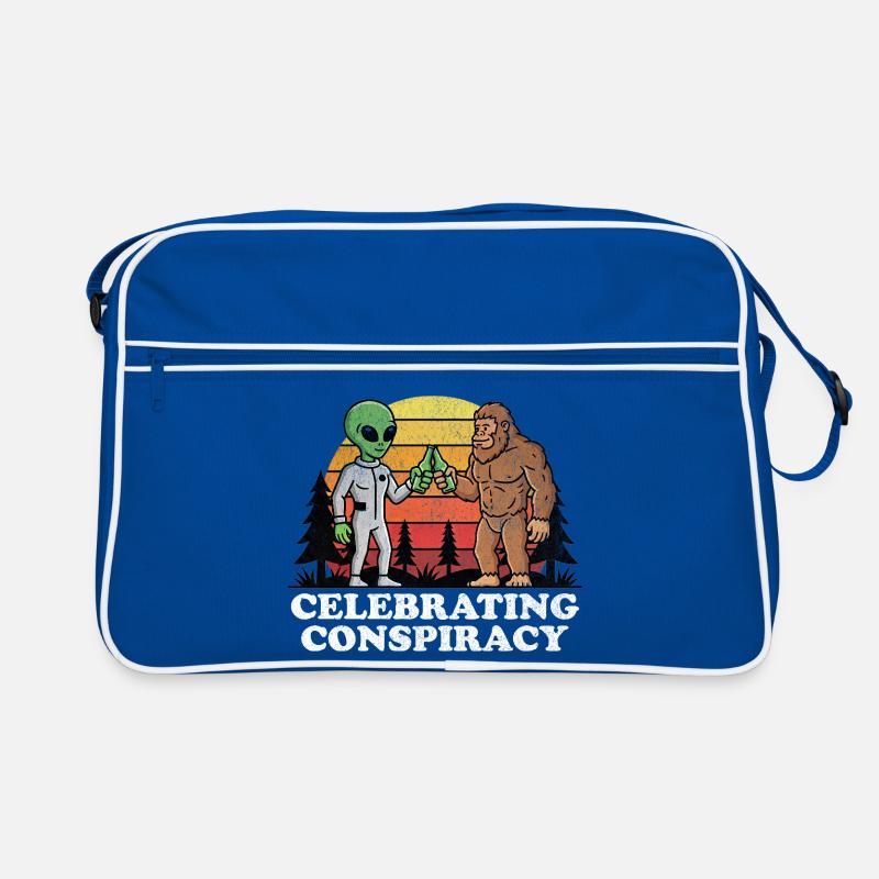 Alien Bigfoot UFO Sasquatch Believers Raumschiff Retro Tasche
