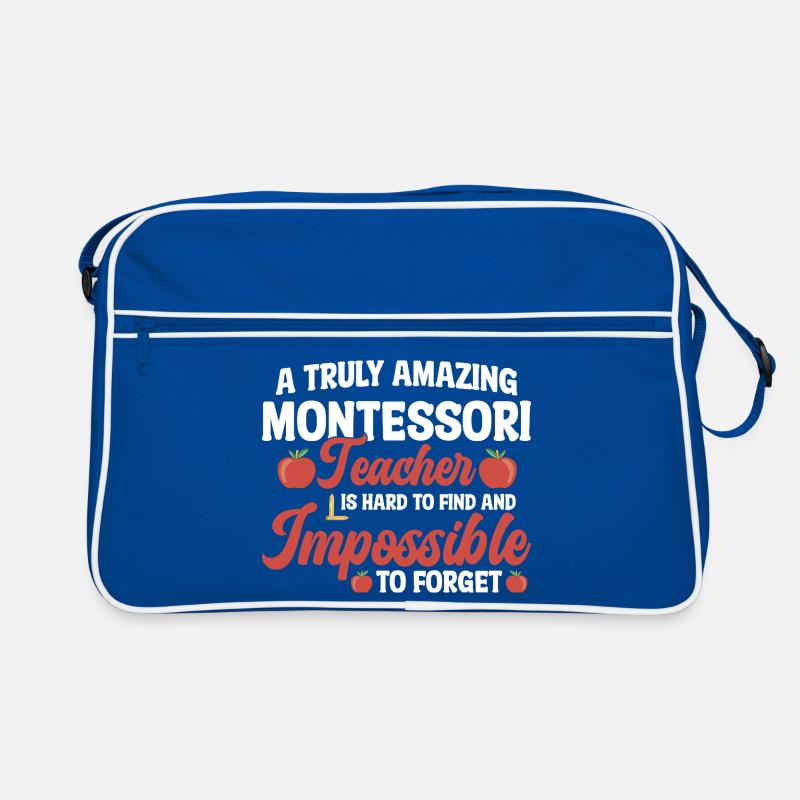 Montessori-Methode-Schulmitarbeiter Montessori Retro Tasche