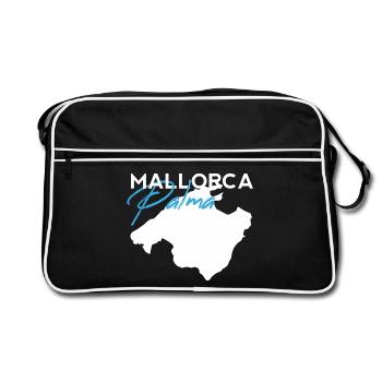 Palma Mallorca Lettering Modern Brush Style - Retro Bag - black/white - Front