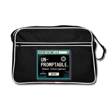 Unpromtable - Retro Bag - black/white - Front
