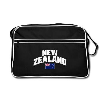 New Zealand - Neuseeland - Aotearoa - Auckland - Retro Tasche - Schwarz/Weiß - Vorne
