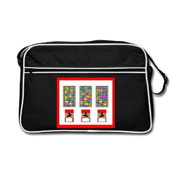Chewing-gum automatique Bubble Gum Enfance Chewing-gum - Sac Retro - noir/blanc - Devant
