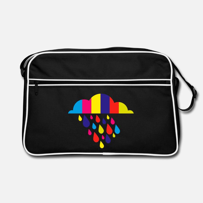 bunt herbst regen Retro Tasche