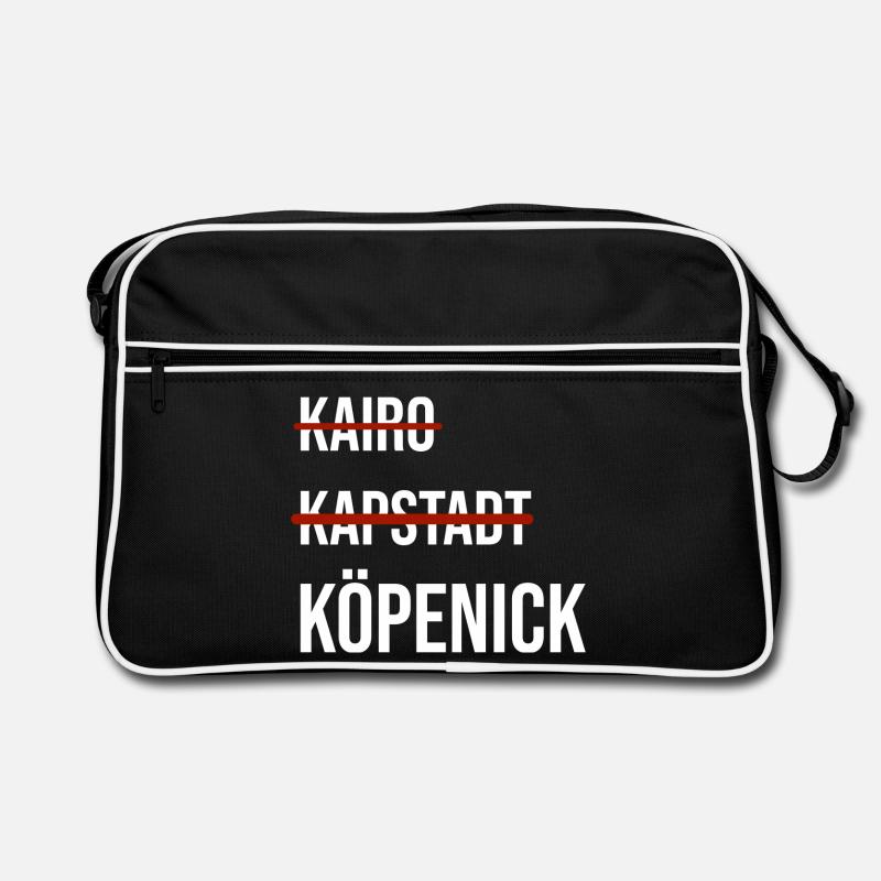 Grafik mit Köpenick - Retro Tasche - Schwarz/Weiß