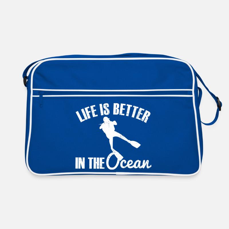 Diver diving Retro Bag