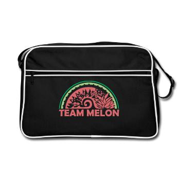 Team Melon Fruits Beach Maui Hawaii Nature - Retro Bag - black/white - Front