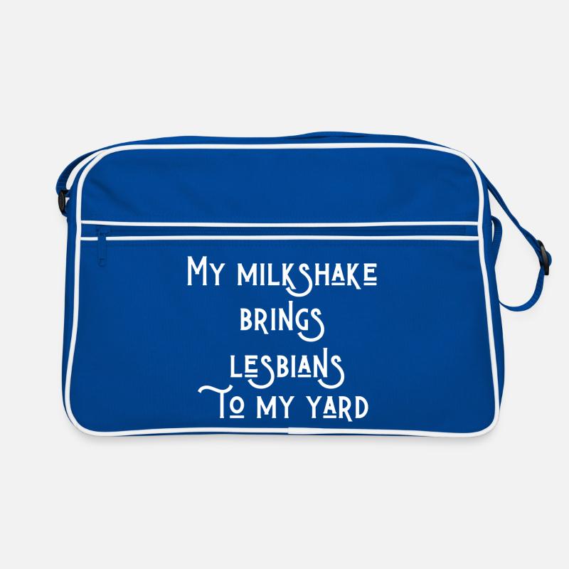 Lustiger lesbischer Text Retro Tasche