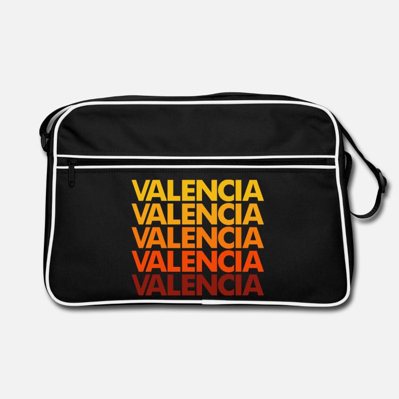 Valencia Gradient Schriftstapel Retro Tasche