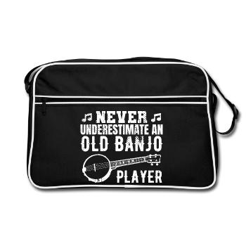 Grand-père Banjo - Sac Retro - noir/blanc - Devant