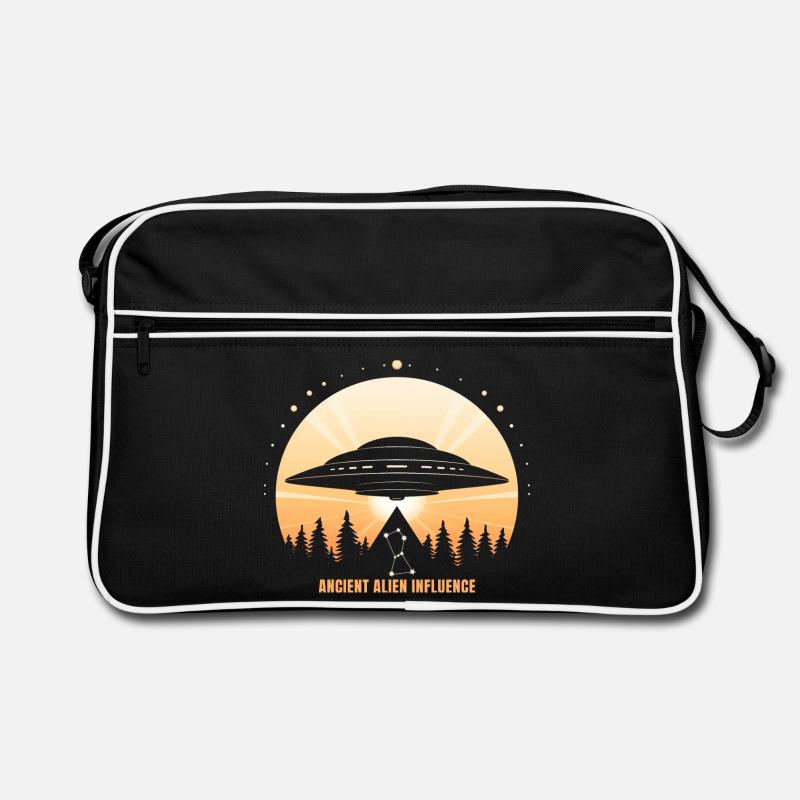 Ancient Alien Influence – UFO Orion Pyramid Retro Bag