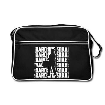 Drôle Snarl Batteur - Sac Retro - noir/blanc - Devant