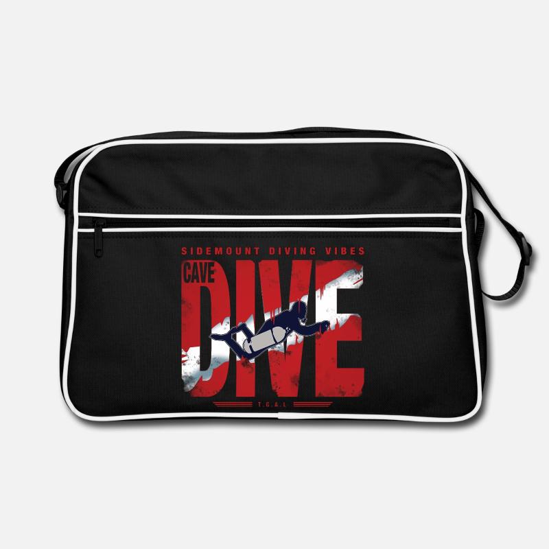 Plongée Cave Diver Graphique Sac Retro