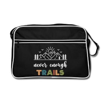 Trail Running - Jamais assez de sentiers - Sac Retro - noir/blanc - Devant