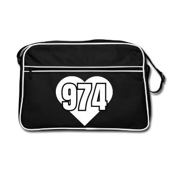 Core 974 Numeric to Numbers - Retro Bag - black/white - Front