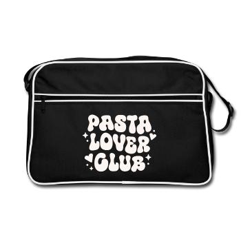 Club des amateurs de pâtes - Sac Retro - noir/blanc - Devant