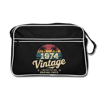Awesome Since 1974 1974 Birthday Gift - Retro Bag - black/white - Front