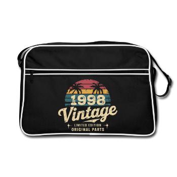 Awesome Since 1998 1998 Birthday Gift - Retro Bag - black/white - Front