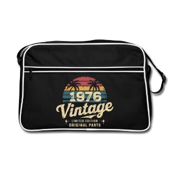 Génial depuis 1976 cadeau anniversaire 1976 - Sac Retro - noir/blanc - Devant