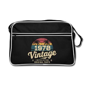 Awesome Since 1978 1978 Birthday Gift - Retro Bag - black/white - Front