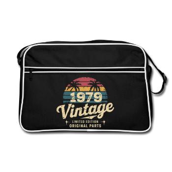 Awesome Since 1979 1979 Birthday Gift - Retro Bag - black/white - Front