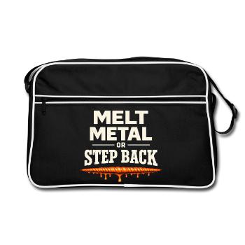 welder humor, welder identity, - Retro Bag - black/white - Front