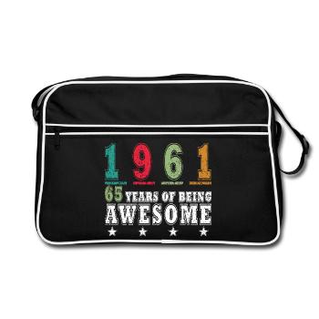65E ANNIVERSAIRE ORIGINAL 1961 - Sac Retro - noir/blanc - Devant
