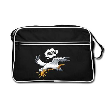 Boulderer Colorsplash Boulder Bouldering - Retro Bag - black/white - Front