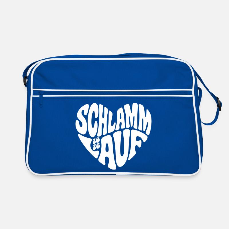 Course de boue 2026 - Forme de cœur - Course de boue 2026 Sac Retro