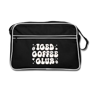 Latte cold brew club de café glacé - Sac Retro - noir/blanc - Devant