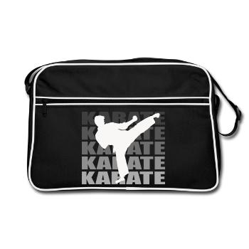 Karate - Retro Bag - black/white - Front