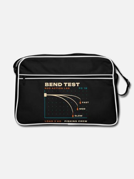 Biegetest - Retro Tasche - Schwarz/Weiß