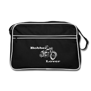Bobber Lover blanc - Sac Retro - noir/blanc - Devant
