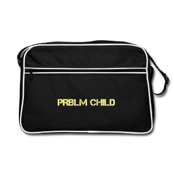 Problem child - Retro Bag - black/white - Front