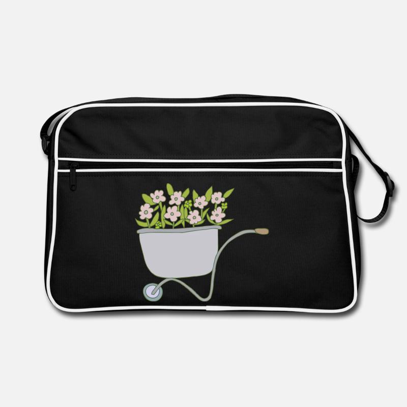 Brouettes Fleurs Sac Retro