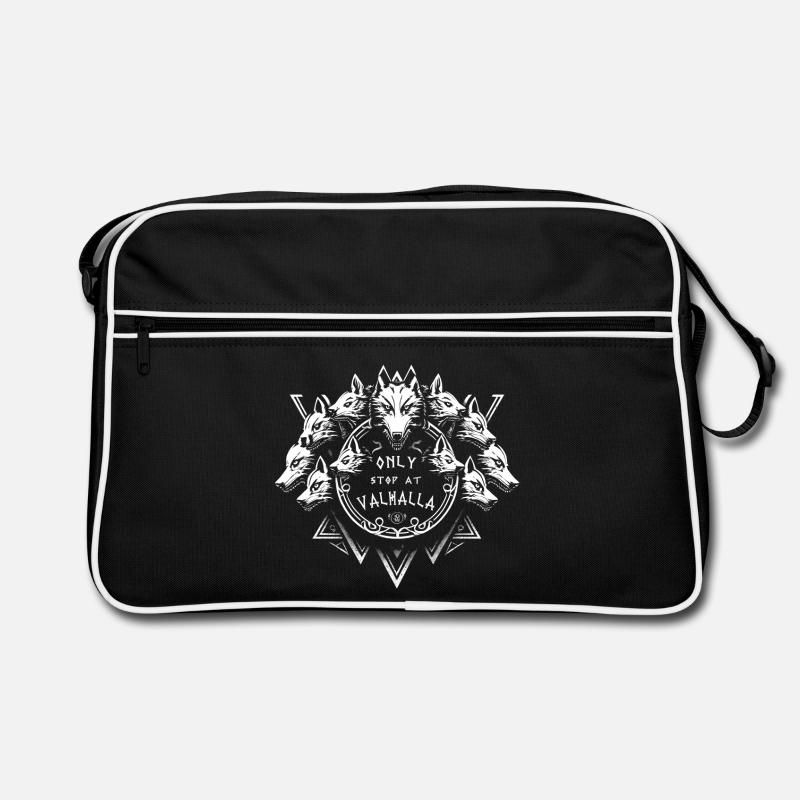 Les loups du Valhalla - Citation Viking Sac Retro