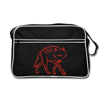 Stepping Down (Red) - Retro Bag - black/white - Front