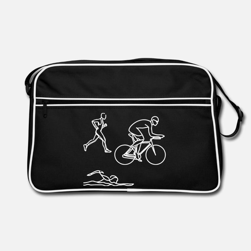 Dessin de triathlon Sac Retro